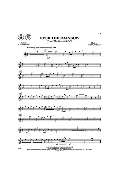 Easy Popular Movie Instrumental Solos for Tenor Saxophone BK/CD — view 3