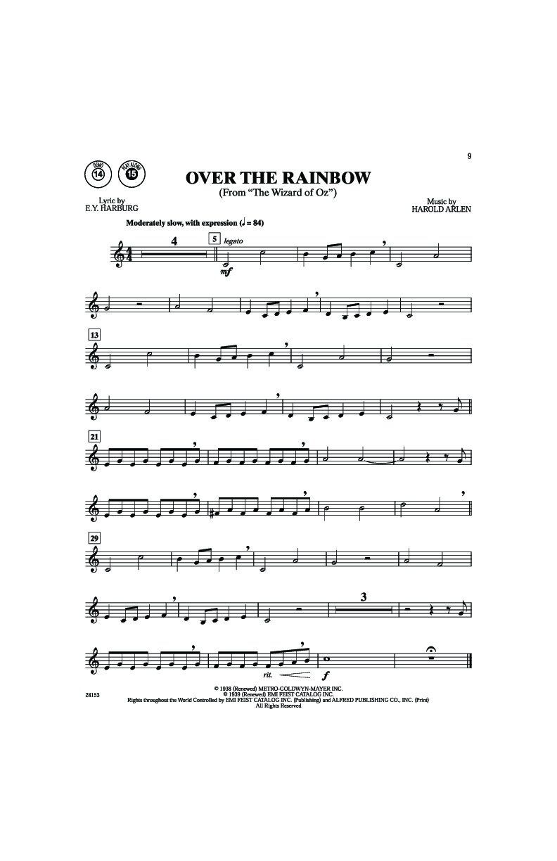 Easy Popular Movie Instrumental Solos for Trumpet with Play-Along CD — view 3