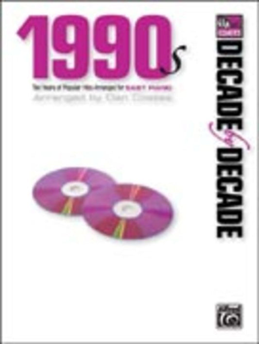 Decade By Decade 1990s Easy Piano Arr Coates Book