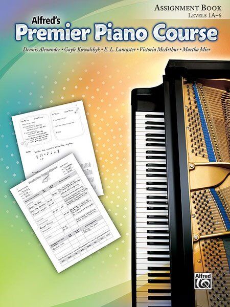 Premier Piano Course Assignment Book for Levels 1A-6, 80 Pages