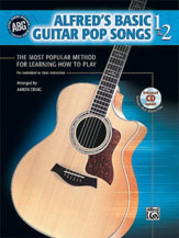 Alfreds Basic Guitar Pop Songs 1 And 2 Book/CD Guitar Book