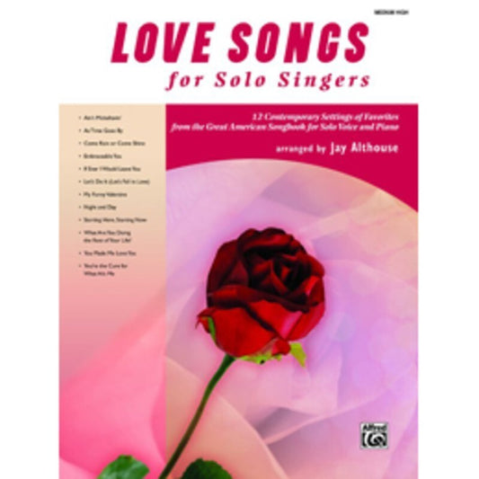 Love Songs For Solo Singers Medium High Book/CD