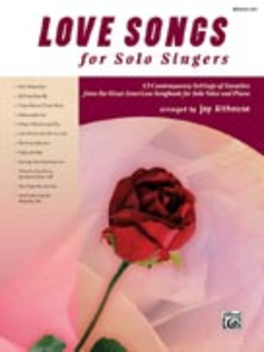 Love Songs For Solo Singers Voc/Piano Medium Low Book