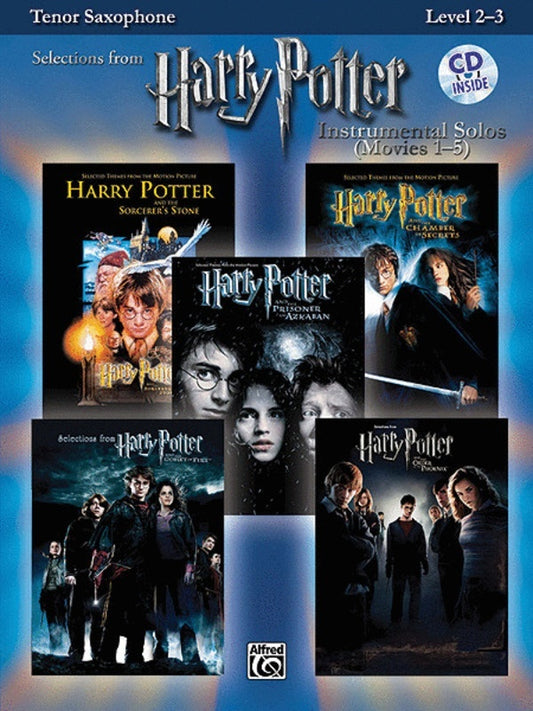 Harry Potter Instrumental Solos Movies 1-5 Book/CD T/Sax Book