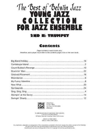 Best of Belwin Jazz Young Jazz Collection 2nd Trumpet