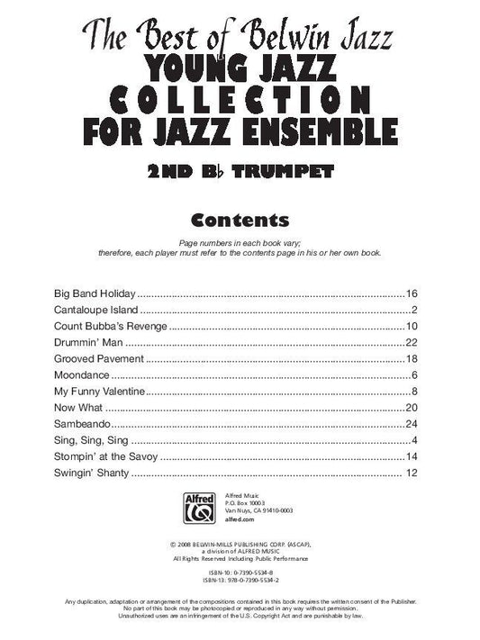 Best of Belwin Jazz Young Jazz Collection 2nd Trumpet