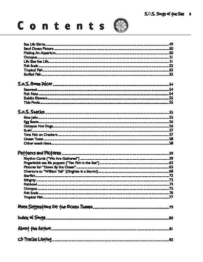 SOS Songs of the Sea Song/Activity Book with CD by Lynn Kleiner — view 3