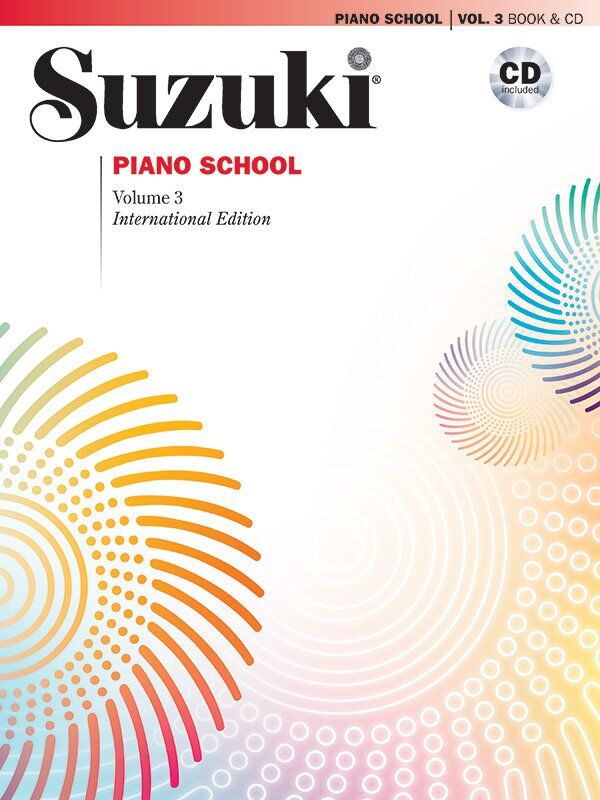 Suzuki Piano School Volume 3 Book & CD International Edition