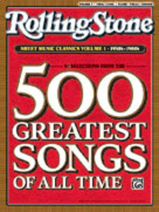 Rolling Stone Sheet Music Classics 1 1950s - 60S