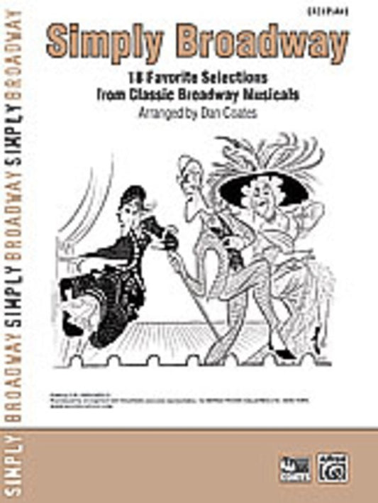 Simply Broadway Easy Piano Arr Coates Book