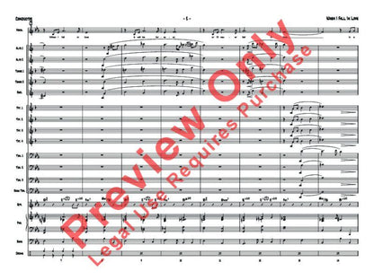 When I Fall in Love Vocal Feature JE3.5 SC/PTS Jazz Ensemble Arrangement by Dave Wolpe — view 2
