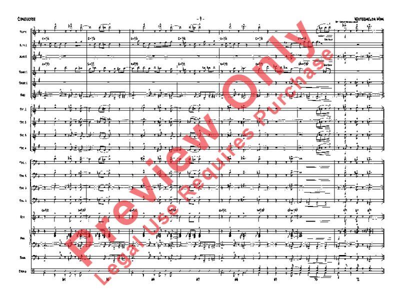 Watermelon Man Jazz Ensemble Arrangement by Mike Kamuf — view 2