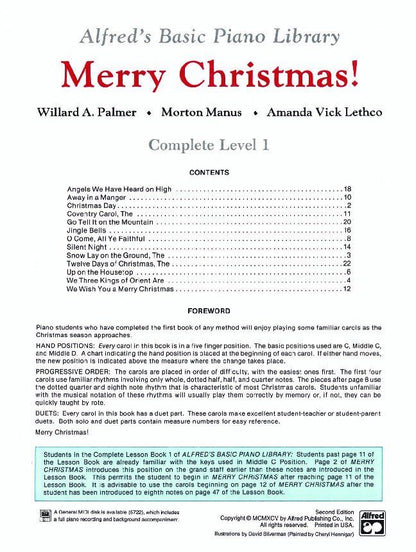 Alfred's Basic Piano Library Merry Christmas! Complete Level 1 (1A/1B) — view 2
