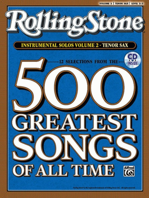 Rolling Stone Selection Inst Solos 2 Book/CD Tenor