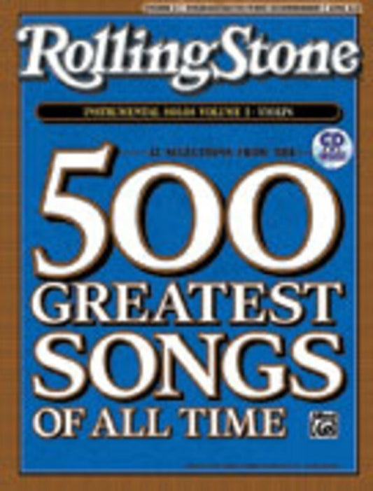 Rolling Stone Selections Inst Solos 2 Book/CD Violin Book