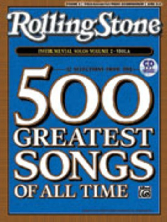 Rolling Stone Selections Inst Solos 2 Book/CD Viola Book
