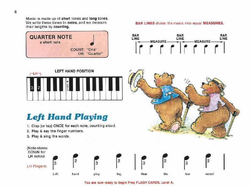 Alfred's Basic Piano Prep Course Lesson Book A for Beginners — view 2