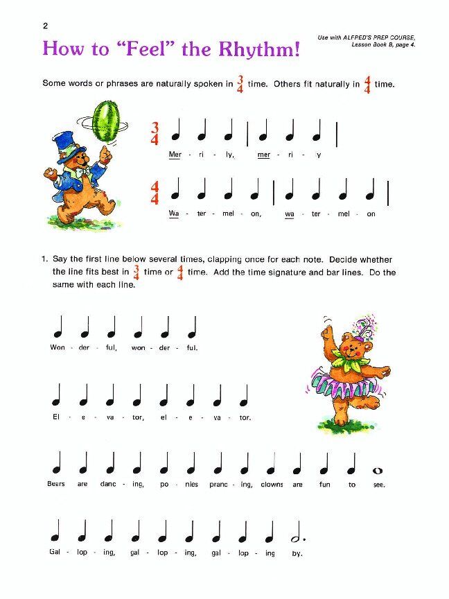 Alfred's Basic Piano Prep Course Theory Book B — view 2