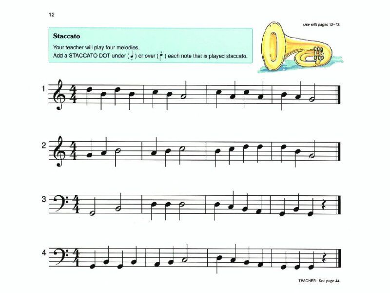 Alfred's Basic Piano Prep Course Activity & Ear Training Level C — view 2