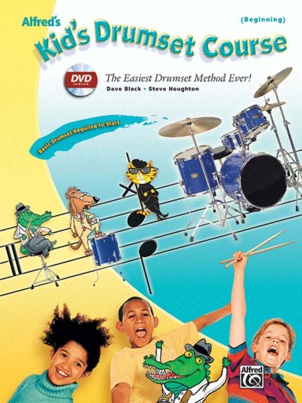 Kids Drumset Course Book/DVD Book