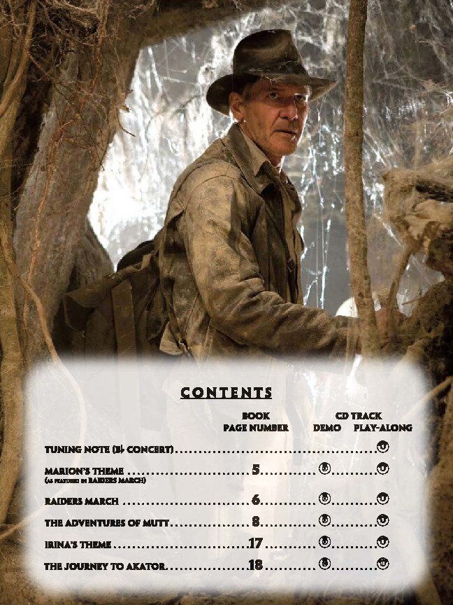 Indiana Jones Kingdom of the Crystal Skull Alto Sax BK/CD
