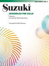 Suzuki Ensembles for Cello Vol 4 - 2nd & 3rd Cello Parts by Rick Mooney, Alfred Music, 20 pages