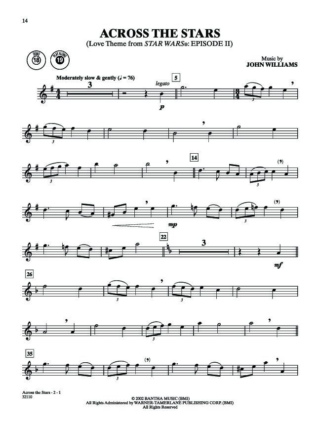 Star Wars A Musical Journey Episodes I-VI for Tenor Saxophone — view 3
