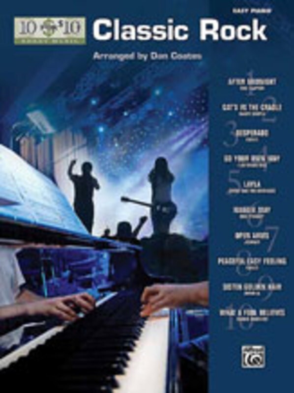 10 For 10 Classic Rock Easy Piano Arr Coates Book