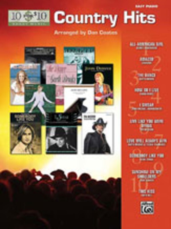 10 For 10 Country Hits Easy Piano Arr Coates (Softcover Book)