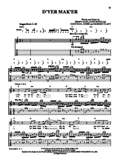 Led Zeppelin - Houses of the Holy Guitar Tab Platinum Album Edition — view 2