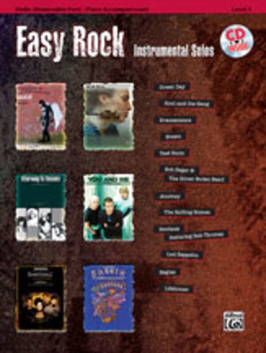Easy Rock Instrumental Solos Viola Book/CD Book