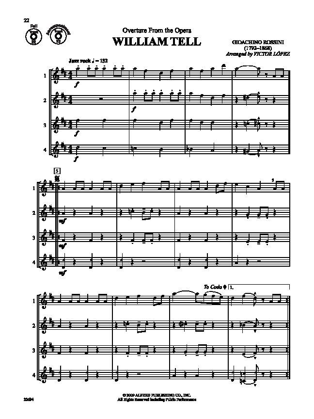Flex-Ability Classics for Alto/Baritone Saxophone by Victor Lopez, 24 Pages, Alfred Music, Woodwind Ensemble Arrangements — view 3