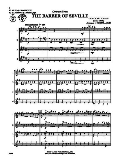Flex-Ability Classics for Alto/Baritone Saxophone by Victor Lopez, 24 Pages, Alfred Music, Woodwind Ensemble Arrangements