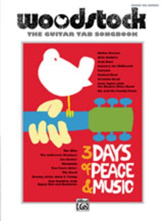 Woodstock Guitar TAB Songbook Book