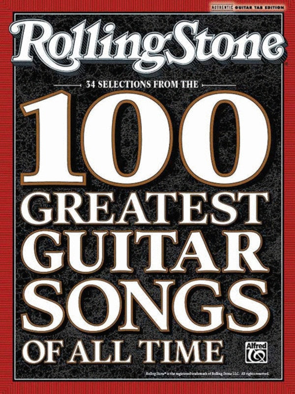 Rolling Stone Selections 100 Greatest Guitar Songs Book