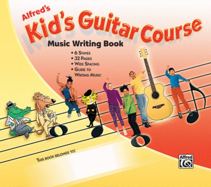 Kids Guitar Course Manuscript Book 6 Stave 32Pg