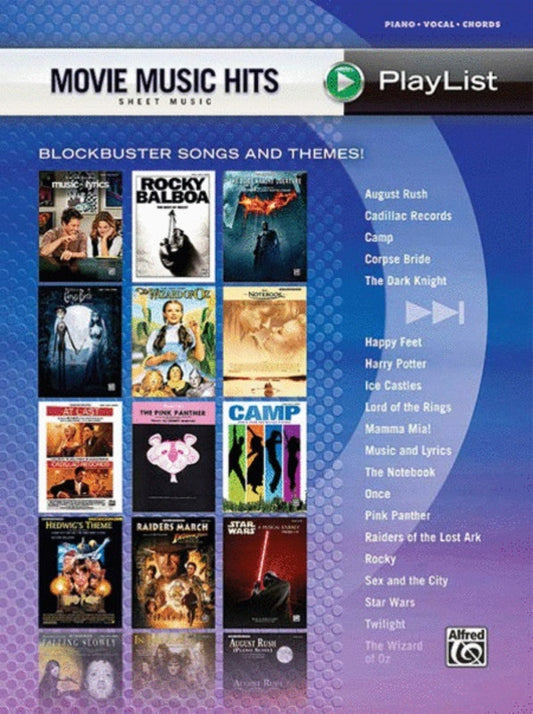 Movie Music Hits Sheet Music Playlist PVG Book