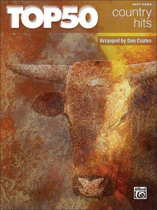 Top 50 Country Hits Easy Piano Arr Coates Book