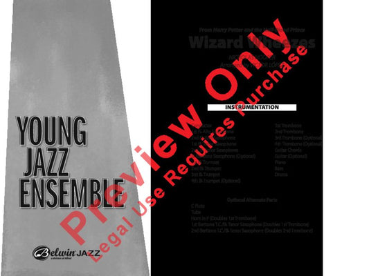 Nicholas Hooper: Wizard Wheezes (Harry Potter & the Half-Blood Prince) — Jazz Ensemble Grade 2, Score & Parts (Alfred Music)