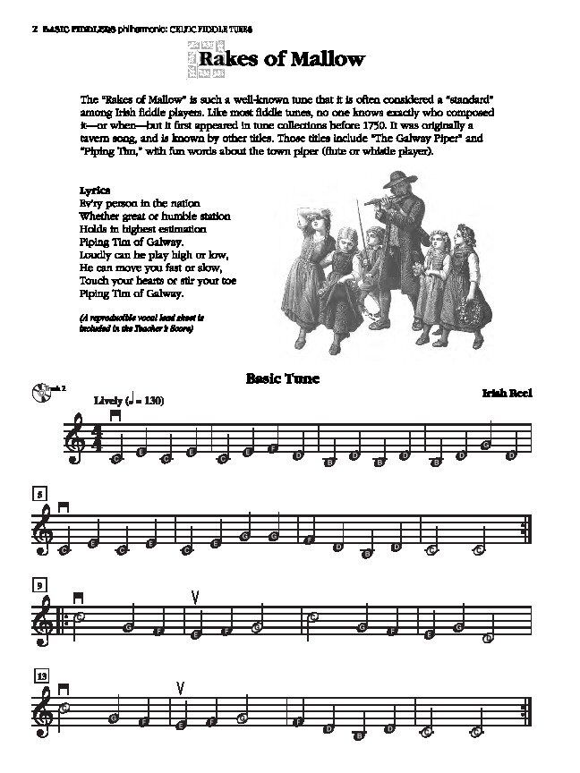 Basic Fiddlers Philharmonic: Celtic Fiddle Tunes for Violin — view 2