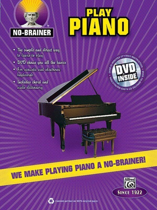 No Brainer Play Piano Book/DVD by Alfred Music