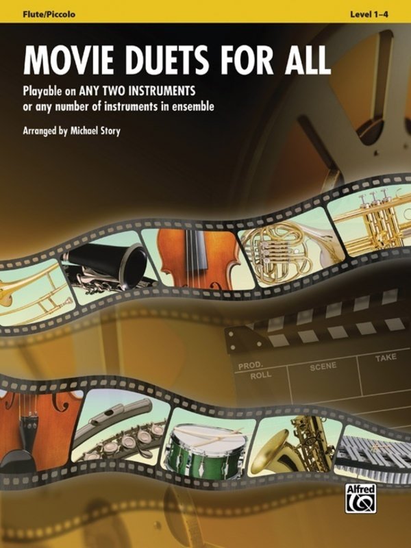 Movie Duets for All — Flute/Piccolo Duet, arr. Michael Story (Alfred Music)