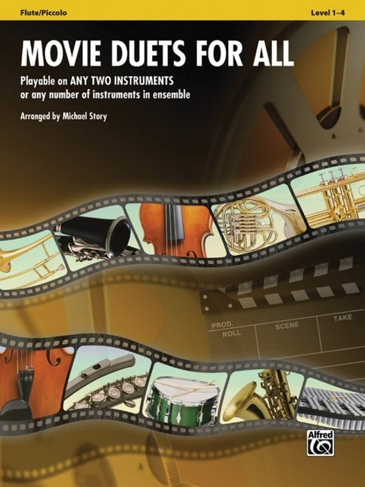 Movie Duets for All — Flute/Piccolo Duet, arr. Michael Story (Alfred Music)