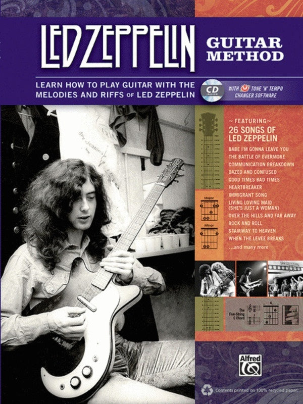 Led Zeppelin Guitar Method Book/CD Book