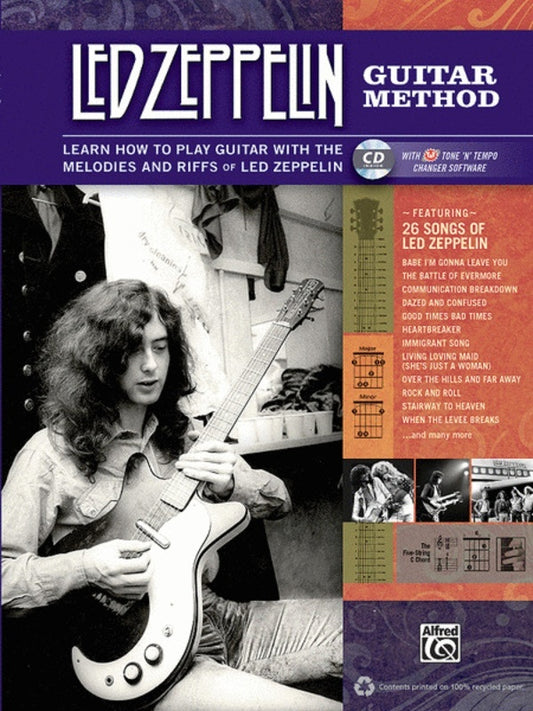 Led Zeppelin Guitar Method Book/CD Book
