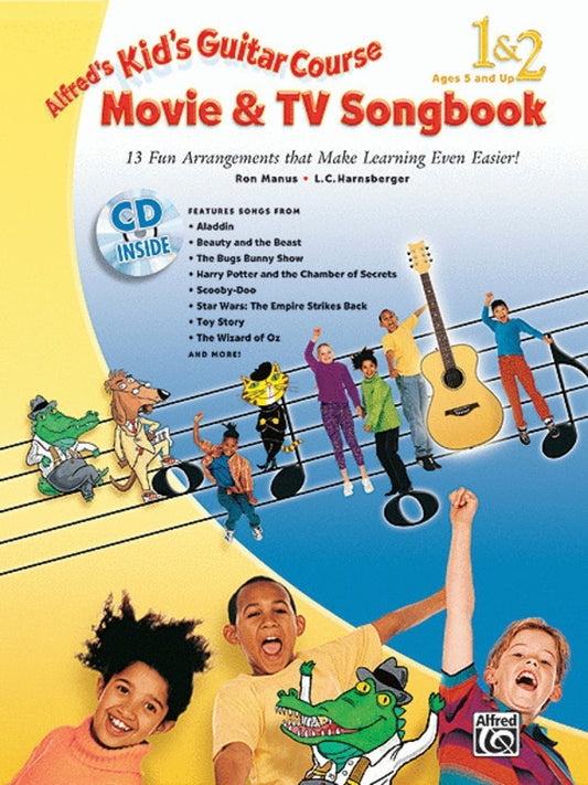 Kids Guitar Course Movie And TV Book 1 And 2 Book/CD Book