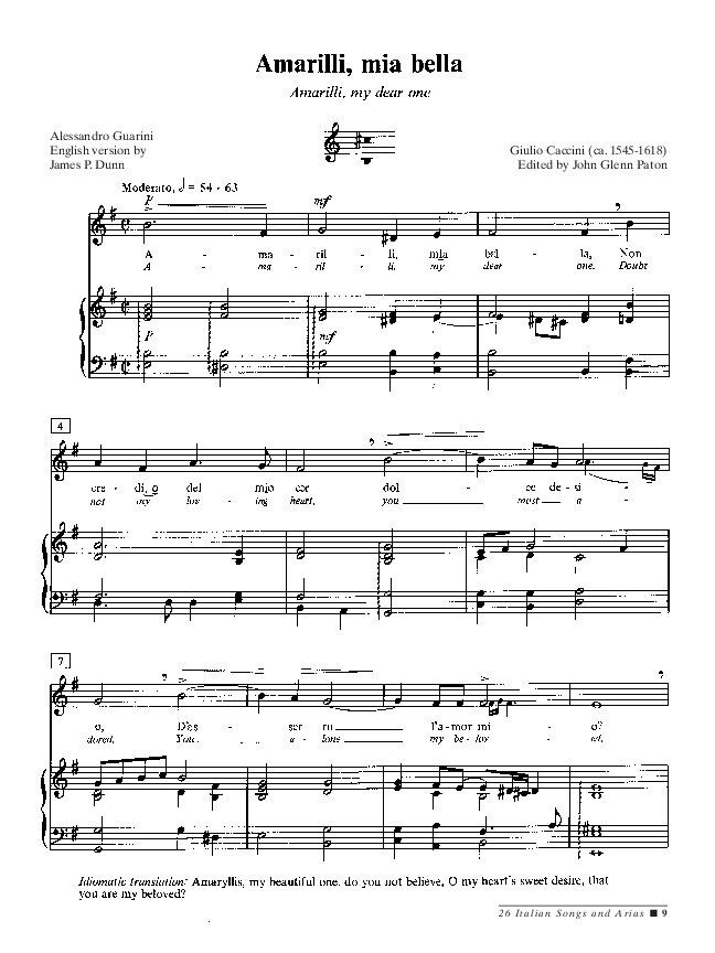 26 Italian Songs and Arias for Medium/Low Voice — view 3