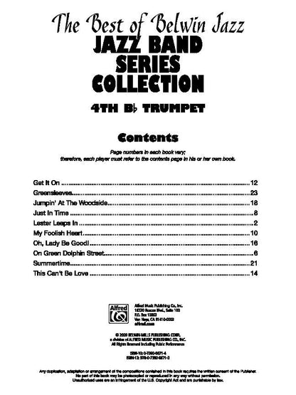 Best of Belwin Jazz 4th Trumpet - Jazz Band Collection