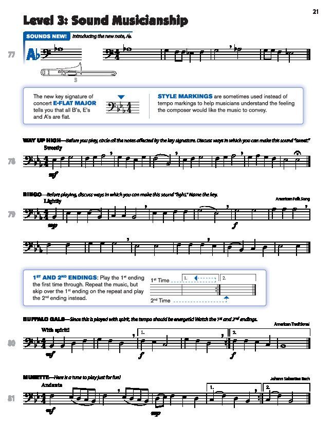 Sound Innovations for Concert Band Book 1 Trombone — view 2