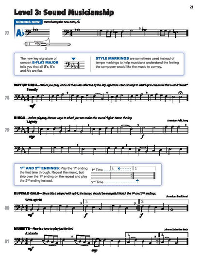 Sound Innovations for Concert Band Book 1 Trombone — view 2